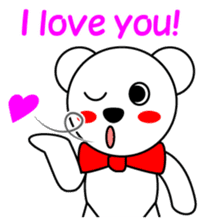 Contact for polar bear Pero-chan Sticker sticker #4103734