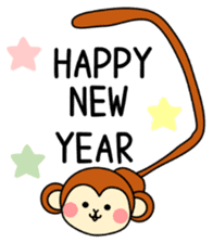 New Years Monkey 2016 sticker #4103817