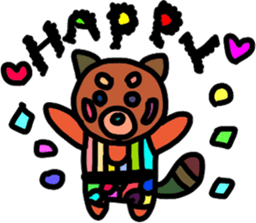 colorful happy sticker #4104904