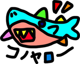 colorful happy sticker #4104912