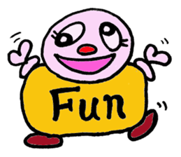 Funny happy man sticker #4106120