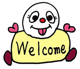 Funny happy man sticker #4106122