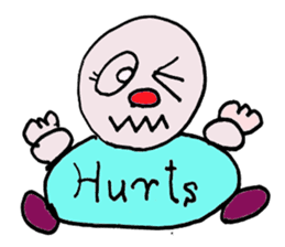 Funny happy man sticker #4106128