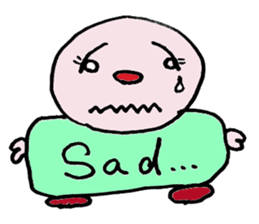 Funny happy man sticker #4106130