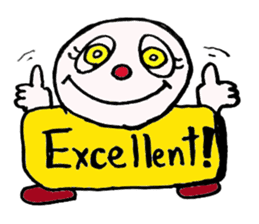 Funny happy man sticker #4106133