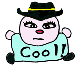 Funny happy man sticker #4106143