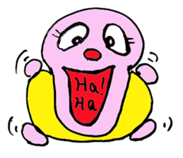 Funny happy man sticker #4106145