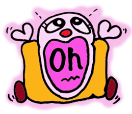 Funny happy man sticker #4106159