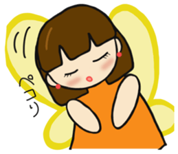 Cute sprite of a butterfly sticker #4106203