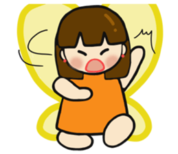 Cute sprite of a butterfly sticker #4106211