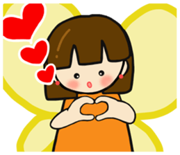 Cute sprite of a butterfly sticker #4106222