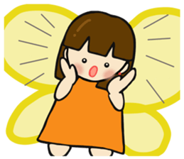 Cute sprite of a butterfly sticker #4106223