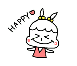 Girl of the rabbit sticker #4106320