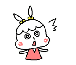 Girl of the rabbit sticker #4106321