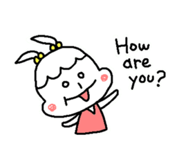 Girl of the rabbit sticker #4106326