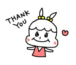 Girl of the rabbit sticker #4106330