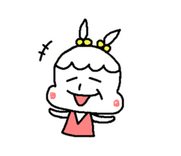 Girl of the rabbit sticker #4106336