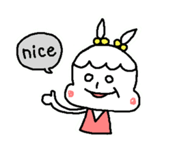 Girl of the rabbit sticker #4106340