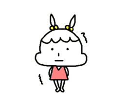 Girl of the rabbit sticker #4106341