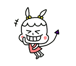 Girl of the rabbit sticker #4106343