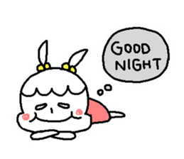 Girl of the rabbit sticker #4106347