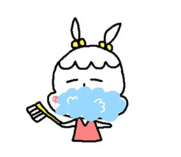 Girl of the rabbit sticker #4106353