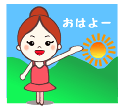 Ballerina of MO-chan  Hiroshima valve sticker #4106441