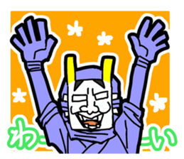 Noh mask hero "Hannya-Man" sticker #4106642