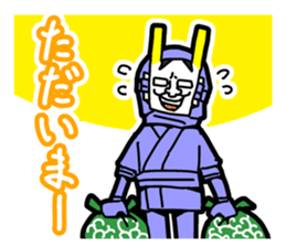 Noh mask hero "Hannya-Man" sticker #4106645