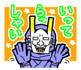 Noh mask hero "Hannya-Man" sticker #4106647