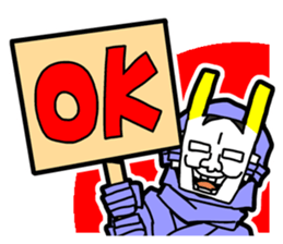 Noh mask hero "Hannya-Man" sticker #4106650