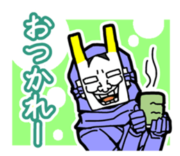 Noh mask hero "Hannya-Man" sticker #4106653