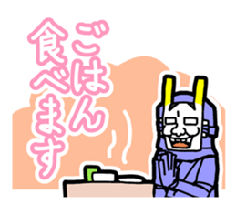 Noh mask hero "Hannya-Man" sticker #4106655