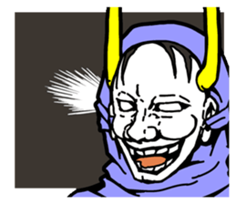 Noh mask hero "Hannya-Man" sticker #4106666