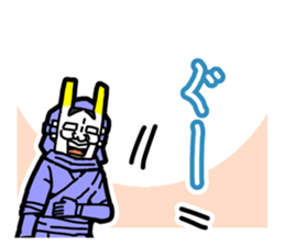 Noh mask hero "Hannya-Man" sticker #4106668