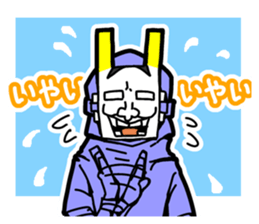 Noh mask hero "Hannya-Man" sticker #4106671