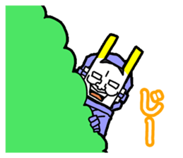 Noh mask hero "Hannya-Man" sticker #4106673