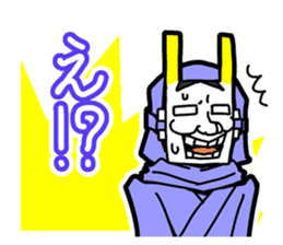 Noh mask hero "Hannya-Man" sticker #4106676
