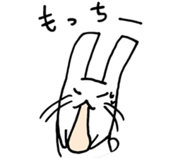 An easygoing rabbit stickers sticker #4106680