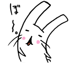 An easygoing rabbit stickers sticker #4106683