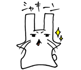 An easygoing rabbit stickers sticker #4106686