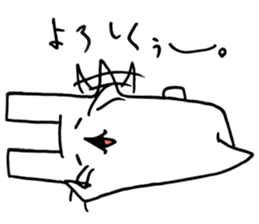 An easygoing rabbit stickers sticker #4106688