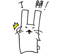 An easygoing rabbit stickers sticker #4106689