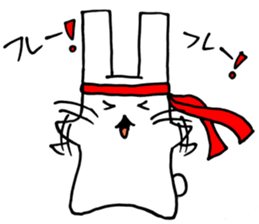 An easygoing rabbit stickers sticker #4106690