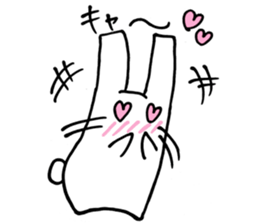 An easygoing rabbit stickers sticker #4106694