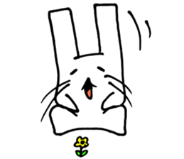 An easygoing rabbit stickers sticker #4106698