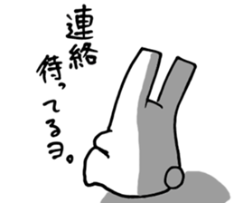 An easygoing rabbit stickers sticker #4106705