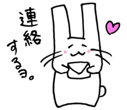 An easygoing rabbit stickers sticker #4106706