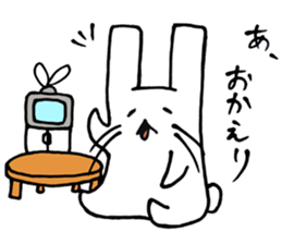 An easygoing rabbit stickers sticker #4106713