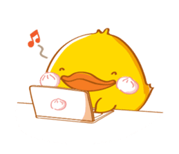 PEDPAO, The happiness duck 2 sticker #4107215